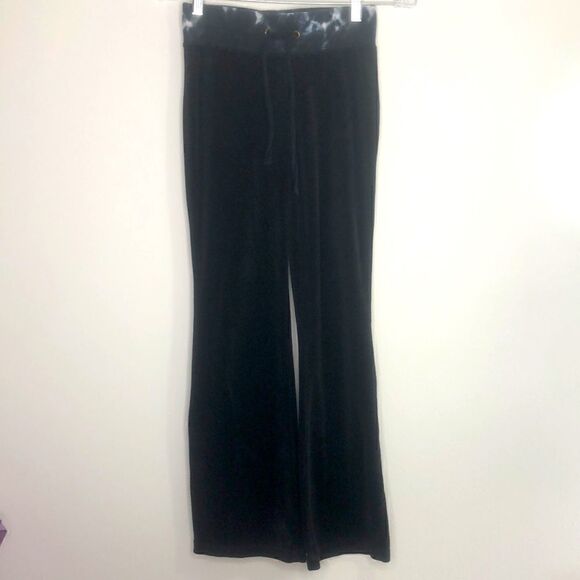 SET: JENNI by Jennifer Moore Sweatsuit Loungewear Velour Hoodie & Pant Set Black - Picture 11 of 12